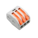 Safire - Conector de Cable - 1 Entrada y 2 Salidas - Calibre del cable 28 ~ 12AWG - Sección 0.08 m²~ 4 mm² - 10 unidades - CON-F