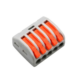 Safire - Conector de Cable - 1 Entrada y 4 Salidas - Calibre del cable 28 ~ 12AWG - Longitud de la tira 10mm - 10 unidades - CON