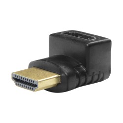 HDMI-Adapter - HDMI 1.3 - Layered 90° - HDMI Typ A - HDMI Typ A Buchse - Korrosionsschutz-Steckverbinder - CON-HDMI-L - 1