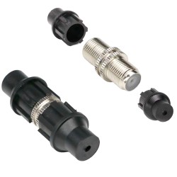 Doppel-F-Koaxialstecker - Einfach - Schnell - Wiederverwendbar - Wiederverwertbar - Universelle Kompatibilität mit koaxialem - C