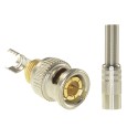 SAFIRE-Stecker - BNC zum Schweißen - Angepasst an RG59 - Inklusive Schrumpfschlauch - Schutzgehäuse - Optimale Verbindung - CON1