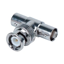 SAFIRE-Steckertyp "T" - BNC-Stecker - 2 BNC-Buchse - 30 mm (L) - 10 mm (B) - 10 g - CON250 - 1