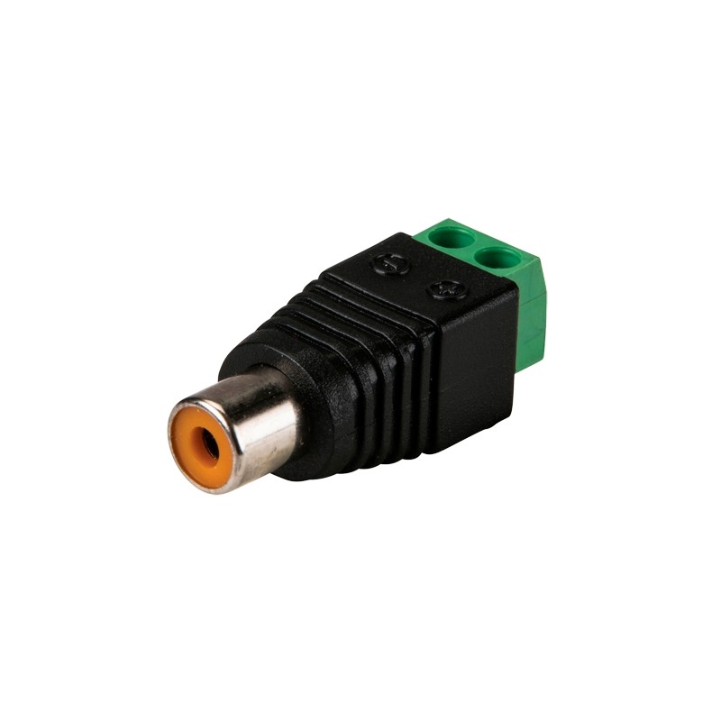 Connector - RCA jack - Output + / from 2 terminals - 36 mm (L) - 13 mm (W) - 7 g - CON296 - 1