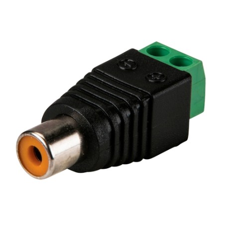 Connector - RCA jack - Output + / from 2 terminals - 36 mm (L) - 13 mm (W) - 7 g - CON296 - 1