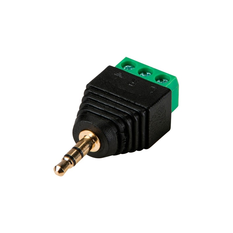 SAFIRE-Stecker - Jack 3.5 mm Stereo - Ausgang + / von 2 Klemmen - 42 mm (L) - 18 mm (B) - 4 g - CON298 - 1
