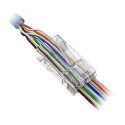 RJ45 Safire connector - Crimping - Special Category 6 - Front opening for easy installation - 50 units (price per unit)