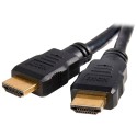 HDMI-Kabel - HDMI Typ A Stecker - Hohe Geschwindigkeit - 0.5 m - Farbe schwarz - Korrosionsschutz-Steckverbinder - HDMI1-05 - 1