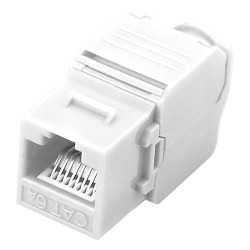 UTP cable connector - RJ45 output connector - Compatible UTP Category 6A - Easy installation without tools - Low loss