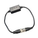 Netzteil-Isolator - Optimiert für HDCVI-Video - Installation auf Koaxialkabel - Kabel 400 mm lang - Passives Element - Frequenzg