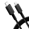 Anker - Kabel USB2.0  - Schnelles Aufladen - USB-C zu Lightning - Nylon geflechtenes Kabel - Länge 1.8m | Farbe schwarz - ANK-32