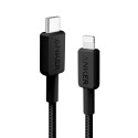 Anker - Kabel USB2.0  - Schnelles Aufladen - USB-C zu Lightning - Nylon geflechtenes Kabel - Länge 0.9m | Farbe schwarz - ANK-32