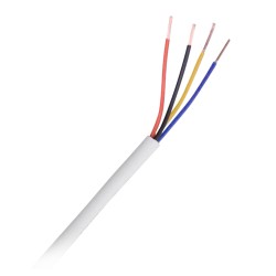 4 conductors - Flexible electrolytic copper conductor class 5 - Screen aluminum polyester + drainage CuSn - Roll of 100 meters -