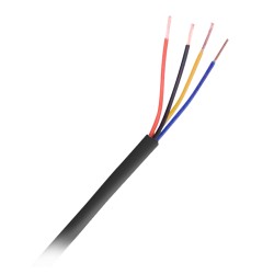 4 conductors - Flexible electrolytic copper conductor class 5 - Screen aluminum polyester + drainage CuSn - Roll of 100 meters -