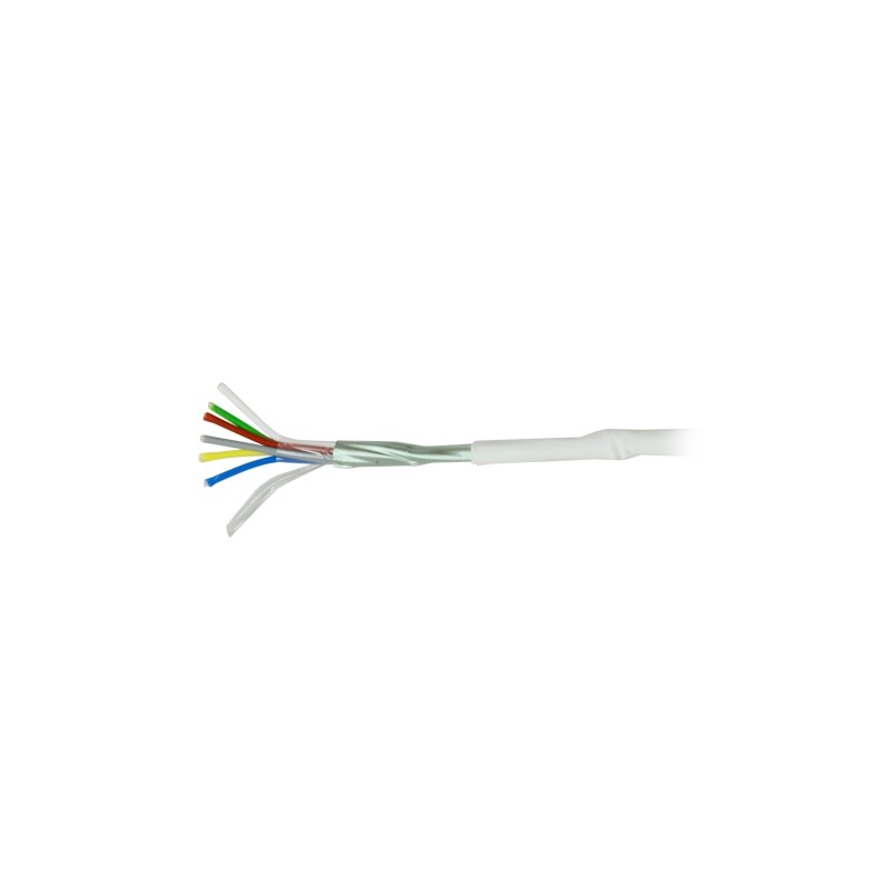 6 Leiters - Leiter Flexibles Elektrolytkupfer - Bildschirm Aluminium Polyester + Drainage CuSn - Rolle von 100 Metern - CPR Cca-