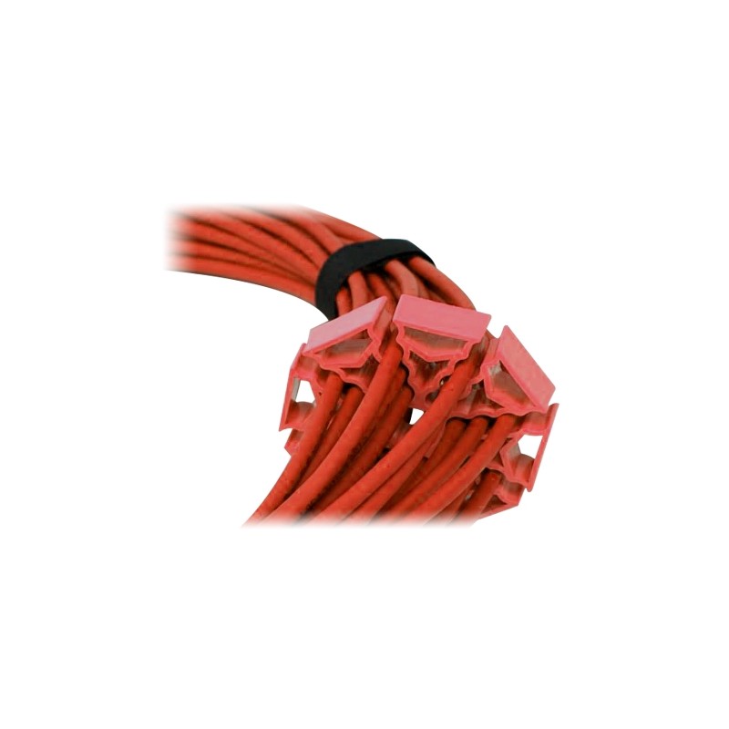 Cable organizer - Allowable diameter 5~7.6 mm - Up to 30 cables at the same time - Flexible material - CBOX-CABLE-COMB - 1