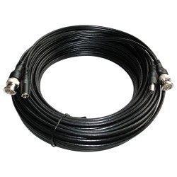 Kombiniertes Kabel RG59 + DC - BNC-Anschluss - 10 Meter - Video - Stromversorgung - Geringe Verluste - COX10 - 1