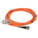 Fiber optic cable - Duplex - Multimode - SC to ST connector - 5 meters - Color orange - FB-SCST-DXMM-5 - 1