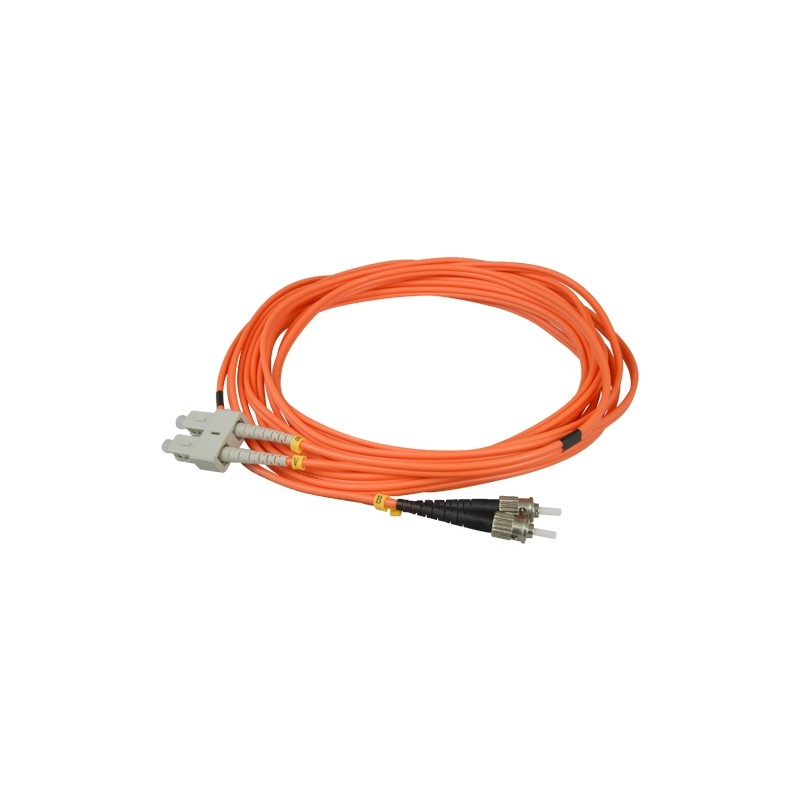 Fiber optic cable - Duplex - Multimode - SC to ST connector - 5 meters - Color orange - FB-SCST-DXMM-5 - 1