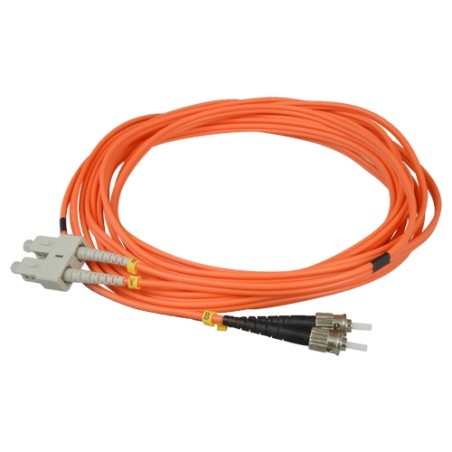 Fiber optic cable - Duplex - Multimode - SC to ST connector - 5 meters - Color orange - FB-SCST-DXMM-5 - 1