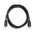 HDMI-Kabel - HDMI Typ A Stecker - Hohe Geschwindigkeit - 1.8 m - Farbe schwarz - Korrosionsschutz-Steckverbinder - HDMI1-2 - 1