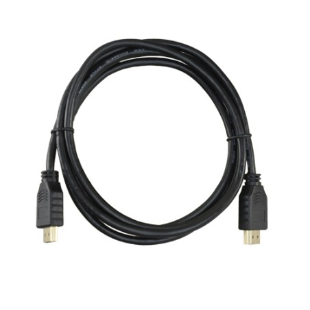 HDMI-Kabel - HDMI Typ A Stecker - Hohe Geschwindigkeit - 1.8 m - Farbe schwarz - Korrosionsschutz-Steckverbinder - HDMI1-2 - 1