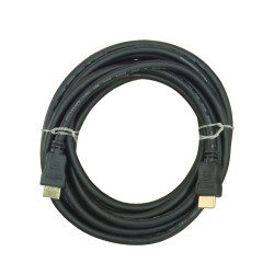 HDMI-Kabel - HDMI Typ A Stecker - Hohe Geschwindigkeit - 5 m - Farbe schwarz - Korrosionsschutz-Steckverbinder - HDMI1-5 - 1