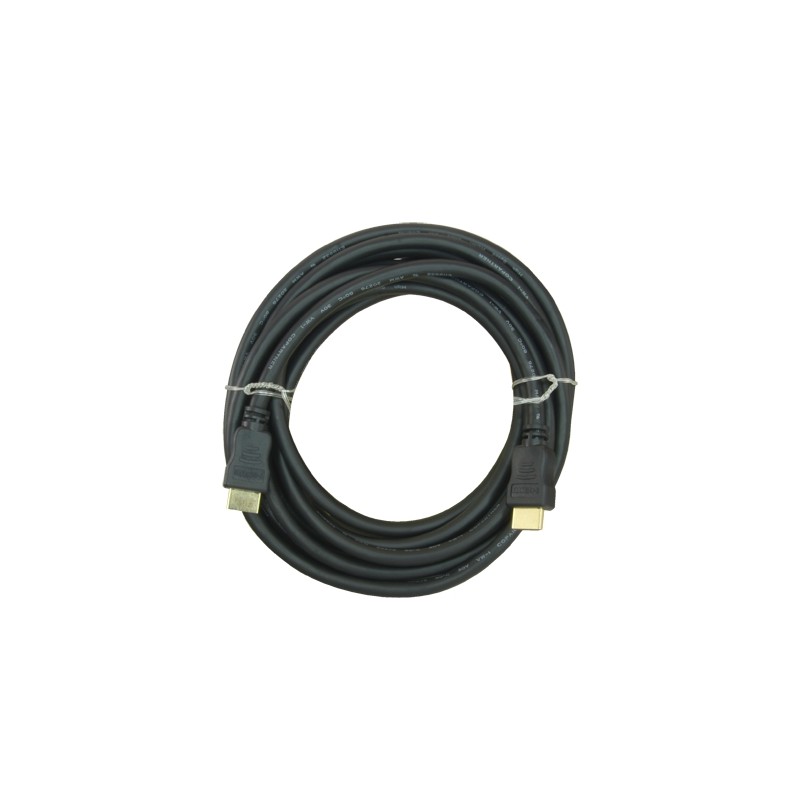 HDMI cable - HDMI Type A male - High Speed - 5 m - Color black - Corrosion-resistant connectors - HDMI1-5 - 1