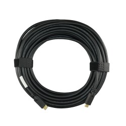 HDMI-Kabel - HDMI Typ A Stecker - Verstärkt und abgeschirmt - 25 m - Farbe schwarz - Korrosionsschutz-Steckverbinder - HDMI1A-25