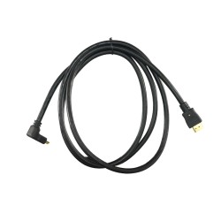 HDMI-Kabel - HDMI Typ A Stecker - Layered-Connector 90° - 1.8 m - Farbe schwarz - Korrosionsschutz-Steckverbinder - HDMI1L-2 - 1