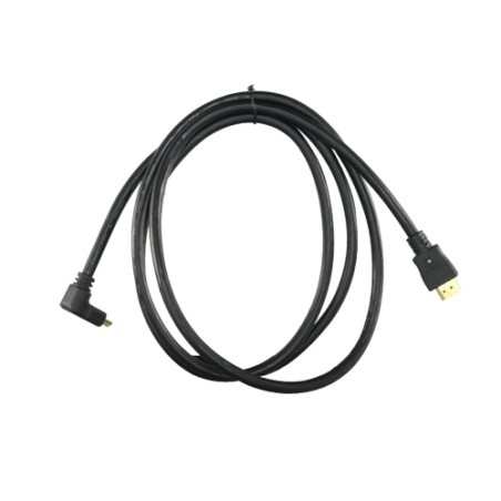 HDMI-Kabel - HDMI Typ A Stecker - Layered-Connector 90° - 1.8 m - Farbe schwarz - Korrosionsschutz-Steckverbinder - HDMI1L-2 - 1