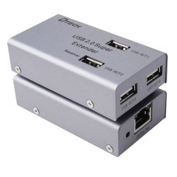 USB LAN Extender - 1 USB Eingang - 4 USB aussgang - Maximale Verbindungslänge 50m - Plug and Play - USB-EXT-4 - 1