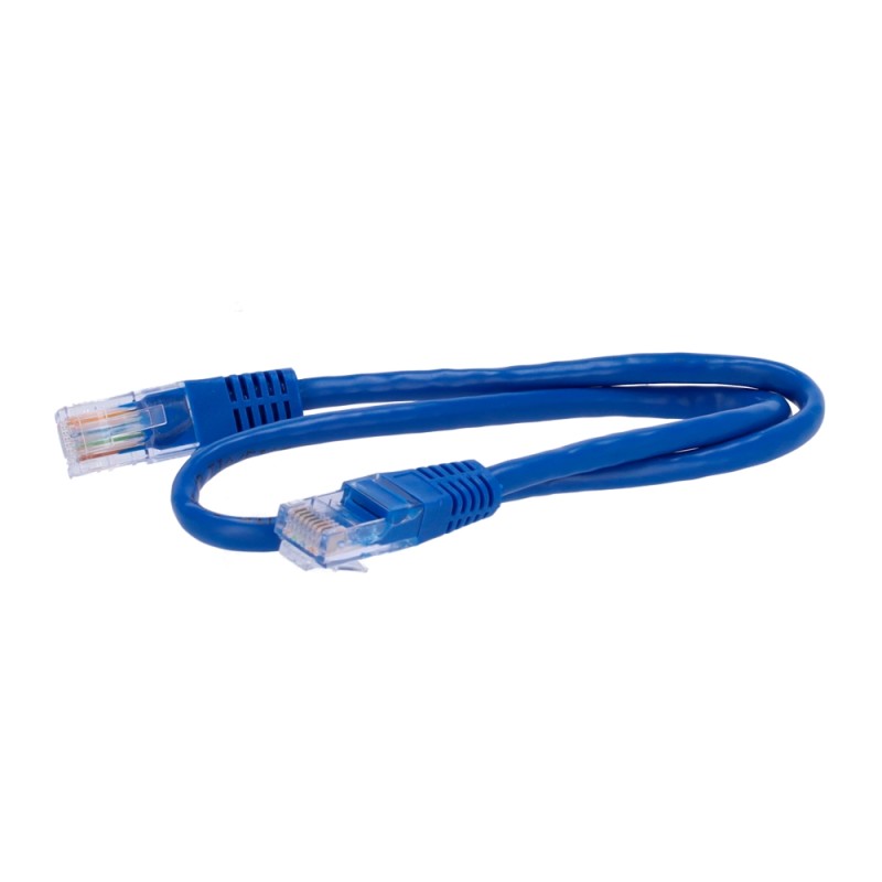 UTP cable - Ethernet - RJ45 connector - Category 5E - 0.5 m - Blue - UTP1-05B - 1