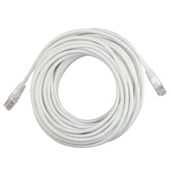 UTP Kabel - Ethernet - Verbinder RJ45 - Kategorie 5E - 10 m - Weiße Farbe - UTP1-10W - 1