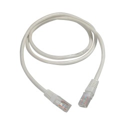 UTP Safire Kabel - Ethernet - Verbinder RJ45 - Kategorie 5E - 1 m - Weiße Farbe - UTP1-1W - 1
