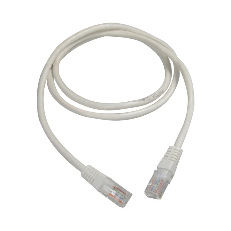 UTP Safire Kabel - Ethernet - Verbinder RJ45 - Kategorie 5E - 1 m - Weiße Farbe - UTP1-1W - 1