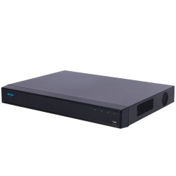 Videorekorder 5n1 X-Security - 16 CH HDTVI/HDCVI/AHD/CVBS (4K) + 16 IP (8Mpx) - Audio über Koaxial - Auflösung 4K (7FPS)  - 2 CH