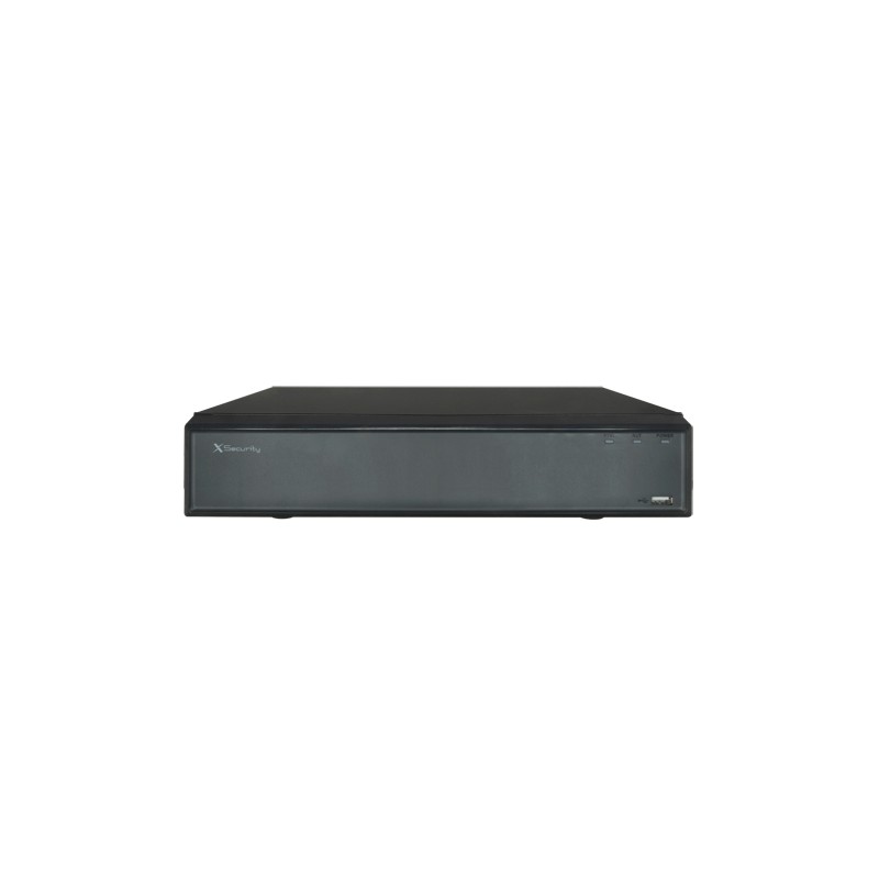 X-Security KI IP-Rekorder - 4 CH IP-Video - Maximale Aufzeichnungsauflösung 12 Mpx - Bandbreite 80 Mbps - HDMI Full HD- und VGA-