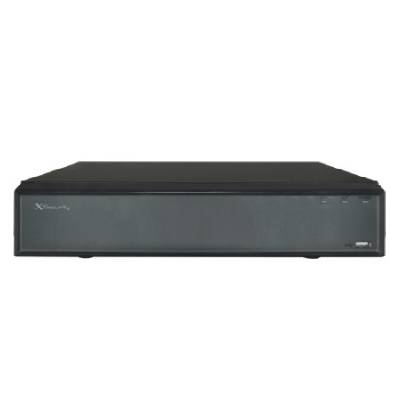 X-Security KI IP-Rekorder - 4 CH IP-Video  - Maximale Aufzeichnungsauflösung 12 Mpx - Bandbreite 80 Mbps - HDMI Full HD- und VGA