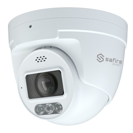Safire Smart - IP Turret Camera Series I1 with Active Deterrence - Resolution 8 Megapixels (3840x2160) - Lens 2.8 mm | MIC &a