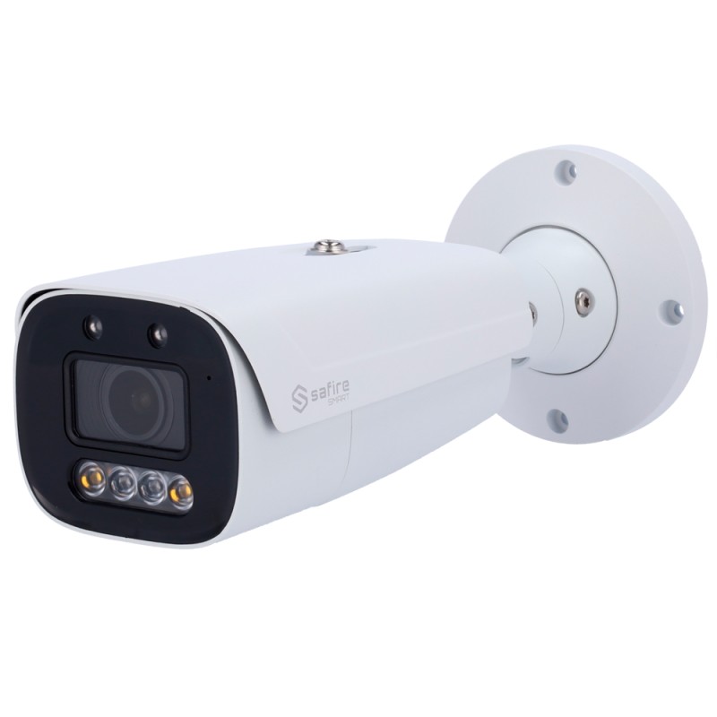 Safire Smart - IP Bullet Camera I1 Series with Active Deterrence - 4 Megapixel Resolution (2566x1440) - 2.8-12 mm Lens | MIC