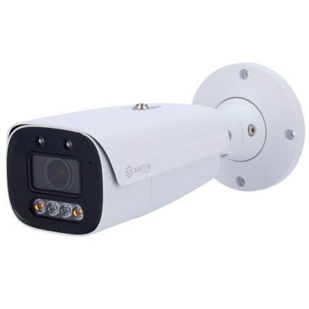 Safire Smart - IP Bullet Camera I1 Series with Active Deterrence - 4 Megapixel Resolution (2566x1440) - 2.8-12 mm Lens | MIC