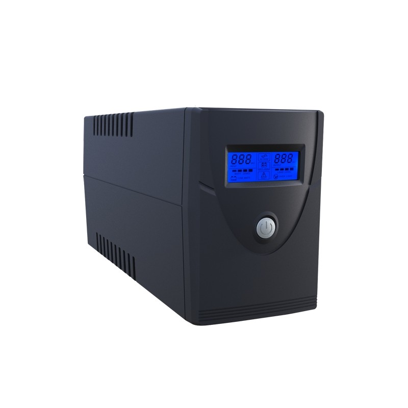 Einphasige USV Line-Interaktiv - Leistung 600VA/360W - Eingang 220~240 Vac /Ausgang 230 Vac - 2 USV/UPS-Ausgänge geschützt - 