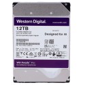 Western Digital Hard Drive - Capacity 12 TB - SATA 6 GB/s Interface - Model WD121PURZ-64B5UY0 - Specifically for Video Recorders
