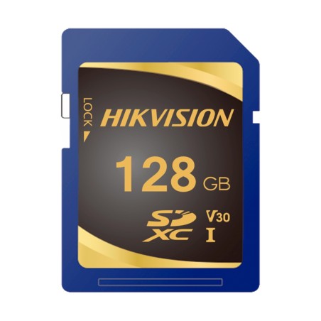 Hikvision memory card - Capacity 128 GB - Class 10 | Write speed 85 MB/s - Up to 3000 write cycles - Read speed