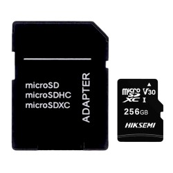 Hikvision memory card - Capacity 256 GB - Class 10 | Write speed 20 MB/s - Up to 300 write cycles - Format FAT32