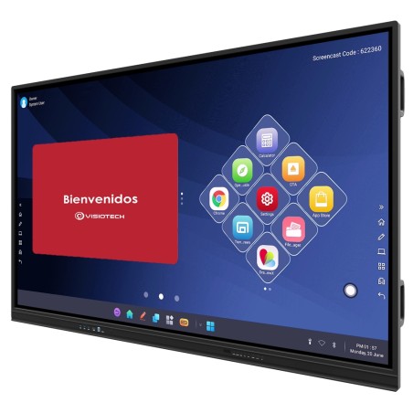 IBOARD Interaktives Monitor 86'' 4K - Auflösung 3840x2160 - HDMI-Eingänge, VGA, DP, Typ-C, LAN, USB, OPS - Blickwinkel 178º -