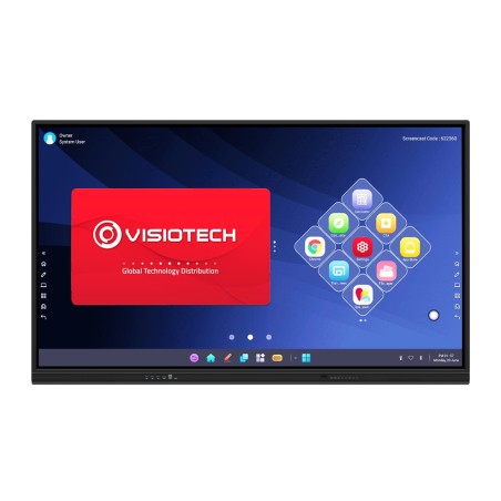 IBOARD Interaktives Monitor 86'' 4K - (Optional) Seitentafeln - Auflösung 3840x2160 - HDMI-Eingänge, VGA, DP, Typ-C, LAN, USB