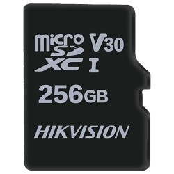 Hikvision memory card - TLC technology - Capacity 256 GB - Class 10 | Write speed 85 MB/s - Up to 3000 writes