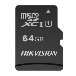 Hikvision memory card - TLC technology - Capacity 64 GB - Class 10 | Write speed 55 MB/s - Up to 3000 write cycles