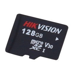 Hikvision memory card - 3D TLC NAND technology - 128 GB capacity - Class 10 | Write speed 85 MB/s - More than 300